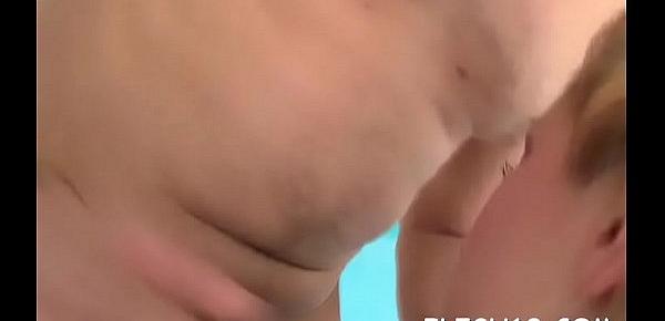  Remarkable Riley with impressive natural tits enjoys deep box bang